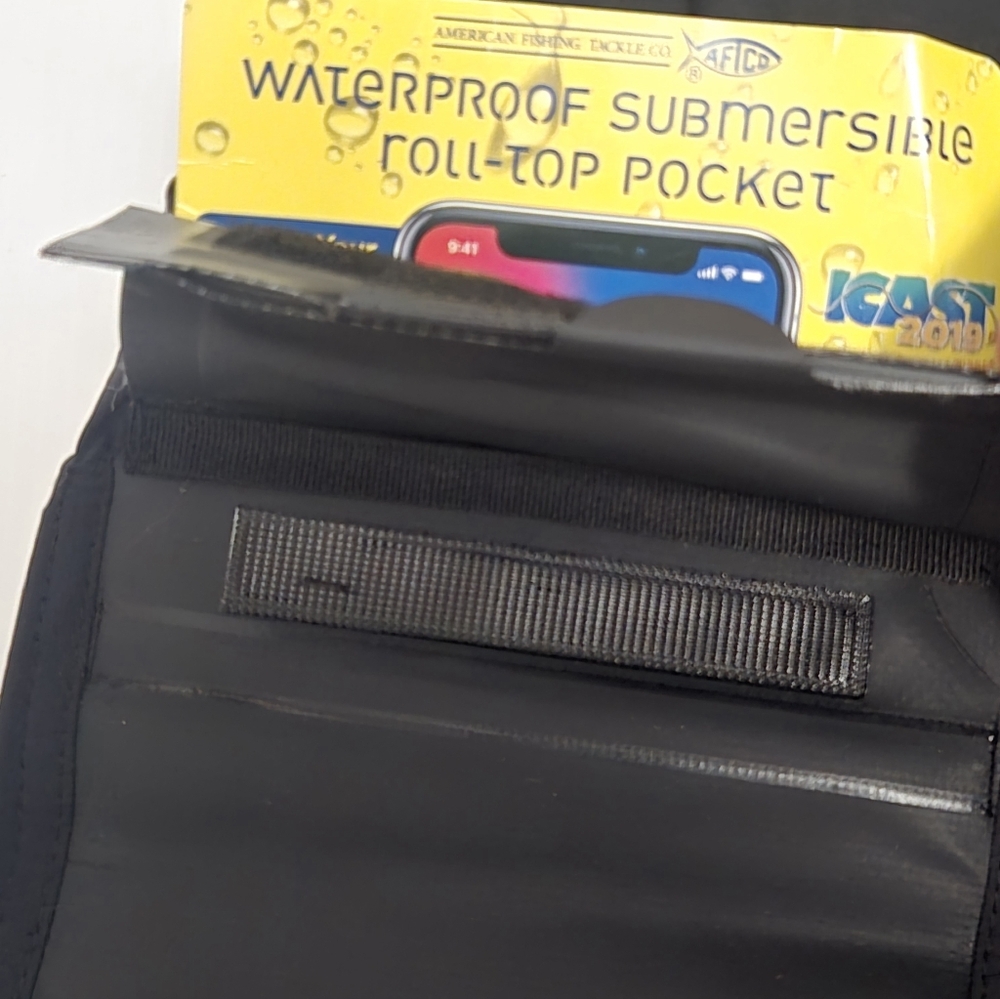 AFTCO Black Shorts with Blue Inner Waistband. M97 Overboard, Black - Picture 4 of 8